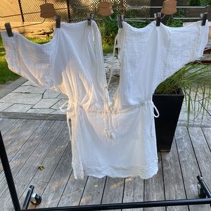 White Cotton Beach Cover-up